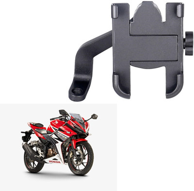 Naveeneha Mirror Fitting C 2 Scooty Bike Mobile Holder(Black)
