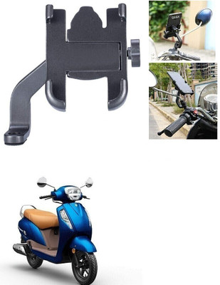 Naveneha Universal C 2 Mirror Fitting Bike Mobile Holder(Black)