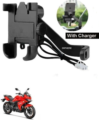 eXarioGadget Aluminum Alloy C2 Waterproof bike mobile holder With Charger For Xtreme 200S Bike Mobile Holder(Black)
