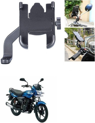 GAURIENTERPRIES Mirror Handle Fitting Metal C 2 Bike Mobile Holder(Black)