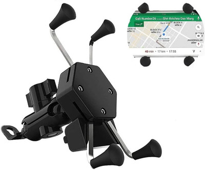 MATIES Bike Mobile X-Grip Holder with Waterproof Charger Universal For Car Bike Mobile Holder(Black)