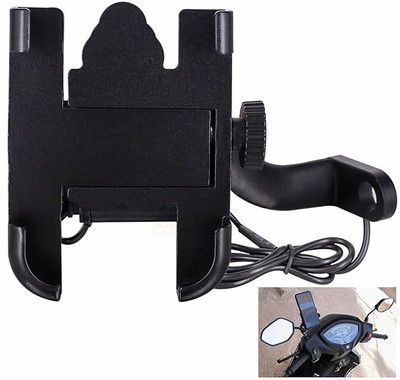 Gazotronics C2 Mobile Holder with charger Bike Mobile Holder(Black)
