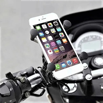 Point Zero Mobile Holder for Bikers Bike Mobile Holder(Black)