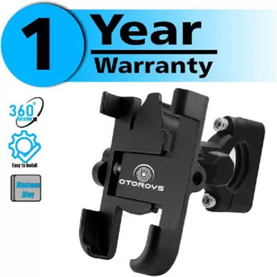 Hench C1 Phone Holder Motorbike Rearview Mirror Holder Mount Universal Bike Mobile Holder(Black)