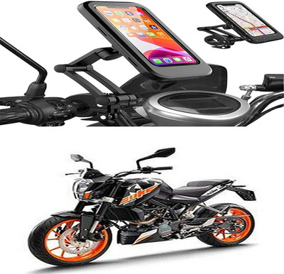 MS Wholesellar Waterproof Bike Phone Holder with 360° Rotation Bike Mobile Holder(Black)