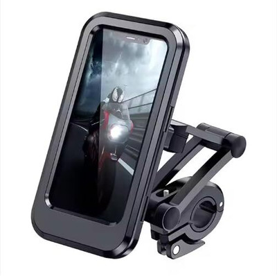 Gentle e kart 360° Rotation Fully Waterproof Bike/Motorcycle/Scooter Mobile Phone Holder Mount Bike Mobile Holder(Black)