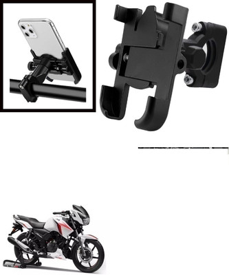 SRPHERE 360 Degree Rotating Mirror Universal Bike Mount Holder Version 2 Metal Body Bike Mobile Holder(Black)