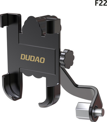 DUDAO F22 Premium Phone Mount For Rearview Mirror, 360° Rotation Adjustable, Universal Bike Mobile Holder(Black)