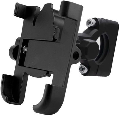 GAURIENTERPRIES Bike Mount Holder Verson 3.0 Metal Body 360 Degree Rotating Bike Mobile Holder(Black)