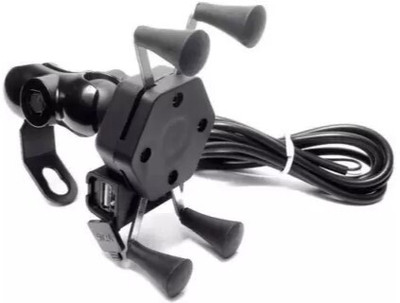 Autofledge 2Amp fast charger with Bike Mobile Holder(Black)
