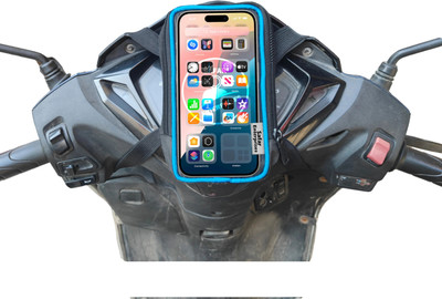 Hamza Store Universal Water Resisant Mobile Holder / Pouch-Bag for All Scooter Scooty Bike Bike Mobile Holder(Blue)