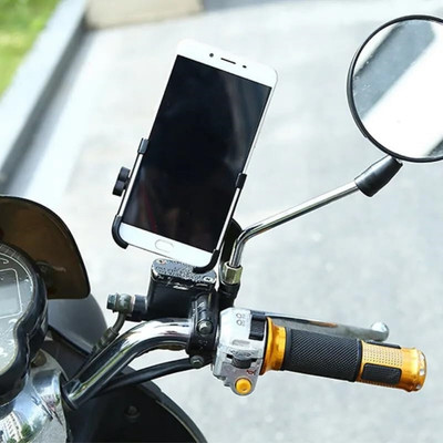 AUTODAZZ 360 Degree Rotation Metal Bike Mobile Holder(Black)