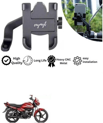 Navenehaa C 2 Wirless Metal Bike Mobile Holder(Black)