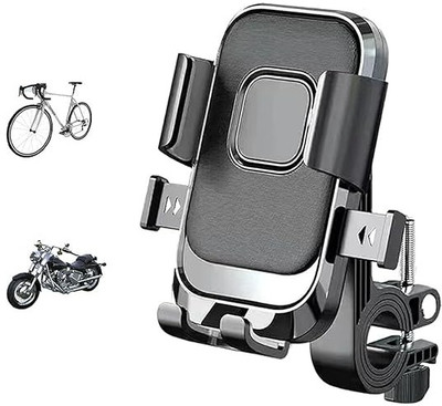 PAPLAJ ENTERPRISES XY-088Universal Bike Phone Holder 360° Adjustable Rotation Waterproof Bike Mobile Holder(Black)