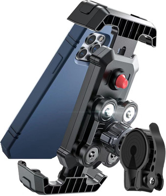 CASON Mobile Holder for Bikes,Scooty/Cycle Phone Holder Mount,with Shock Absorbtion Bike Mobile Holder(Black)