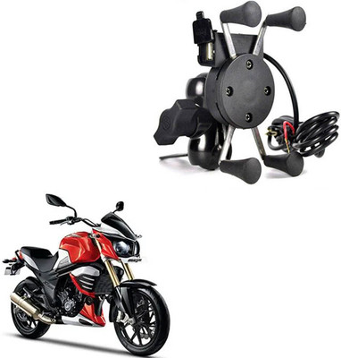 rajcell SPIDER DESIGN X GRIP MOBILE HOLDER-042 Bike Mobile Holder(Black)