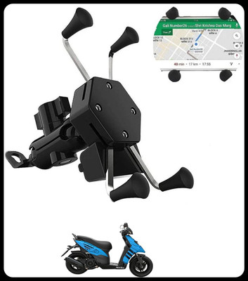GAURIENTERPRIES Black Kekra Shape Mobile Holder For Bike-1 Bike Mobile Holder(Black)