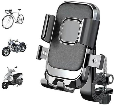 PAPLAJ ENTERPRISES XY-088 Bike Mobile Holder | 360° Rotation | Secure Lock Clamp Phone Mount Bike Mobile Holder(Black)