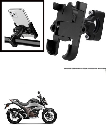 Hench 360 Degree Rotating Mirror Universal Bike Mount Holder Version 2 Metal Body Bike Mobile Holder(Black)