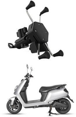 MATIES Waterproof & Premium Bike Mobile X-Grip Holder With Charger For Joy-E-Bike-Glob Bike Mobile Holder(Black)
