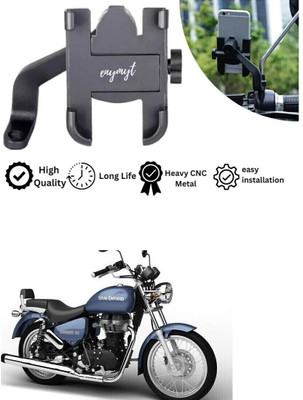 Naveneha GPS Navigation Metal C 2 Bike Mobile Holder(Black)