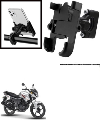 Ultra Wise 360 Degree Rotating Mirror Universal Bike Mount Holder Version 2 Metal Body Bike Mobile Holder(Black)