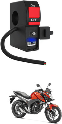 LOVMOTO Universal LED Fog Lights Switch with USB Charging 28 1 A Bike Mobile Charger