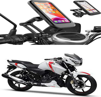 MS Wholesellar Handlebar Mobile Holder Waterproof Easy Installation Moun... Bike Mobile Holder(Black)