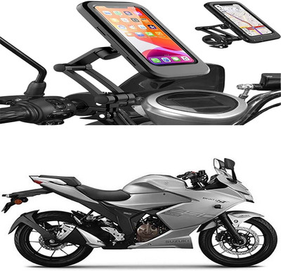 MS Wholesellar Shockproof Waterproof Bike Mobile Stand Secure Grip Anti-... Bike Mobile Holder(Black)