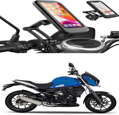 MS Wholesellar Waterproof Handlebar Phone Mount with Touchscreen Compati... Bike Mobile Holder(Black)
