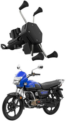 AYW Bike Mobile X-Grip Holder With Charger For TVS-Radeon Bike Mobile Holder(Black)