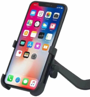 Naveneha C 2 Wirless Without Charger Bike Mobile Holder(Black)