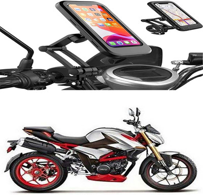MS Wholesellar Motorcycle Phone Holder Waterproof Shockproof & Dustproof... Bike Mobile Holder(Black)