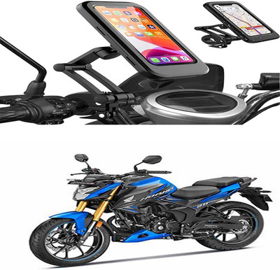 MS Wholesellar Waterproof Handlebar Phone Mount with Touchscreen Compati... Bike Mobile Holder(Black)