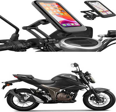 MS Wholesellar Waterproof Handlebar Phone Mount with Touchscreen Compati... Bike Mobile Holder(Black)
