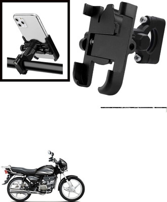 Hench 360 Degree Rotating Mirror Universal Bike Mount Holder Version 2 Metal Body Bike Mobile Holder(Black)