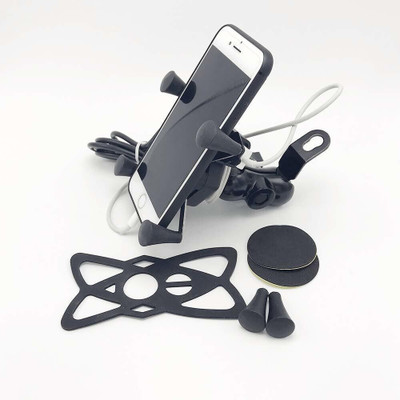 Huims X - Grip Bike Mobile Charger with Phone Holder Bike Mobile Holder(Black)