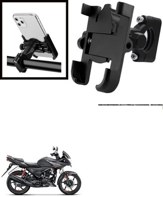 SRPHERE 360 Degree Rotating Mirror Universal Bike Mount Holder Version 2 Metal Body Bike Mobile Holder(Black)