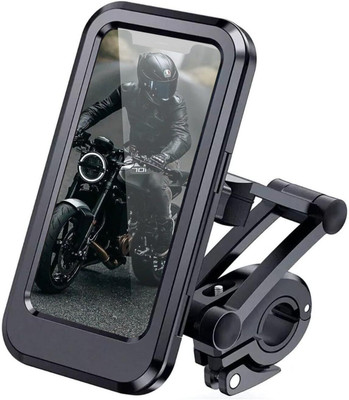 WAKTORO Waterproof Mobile Holder for Bike |Adjustable Phone Mount with Touchscreen Bike Mobile Holder(Black)