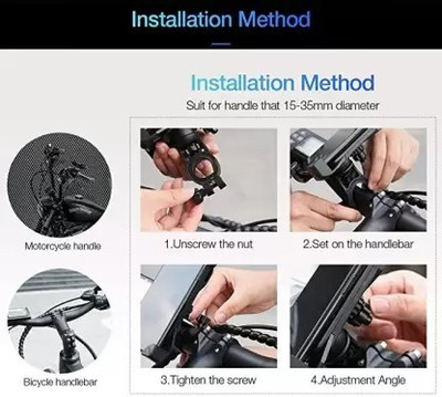 YOYOTRADERS BIKE MOBILE HOLDER Bike Mobile Holder(Black)
