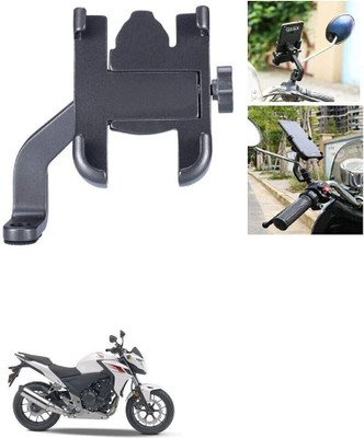 Navenehaa Metal C2 Without USB Port Bike Mobile Holder(Black)