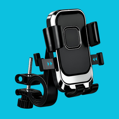 NEWONE 360 Degree Bike Mobile Holder Shockproof Pack of 1 Bike Mobile Holder(Black)
