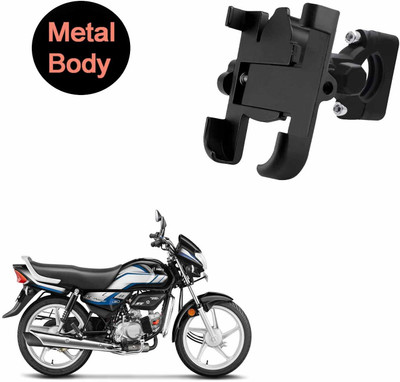 INGPRIDE 360 Degree Metal Body Universal Mobile Holder for Hero HF Deluxe Bike Mobile Holder(Black)