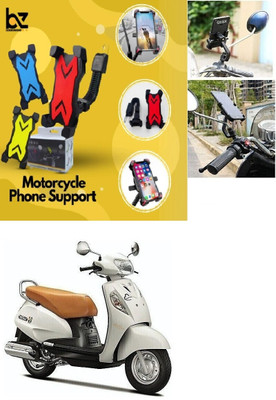 Raghunandan X-Grip Mobile Phone Holder with USB Charger Bike Mobile Holder (Black)_Bike_224P Bike Mobile Holder(Black)