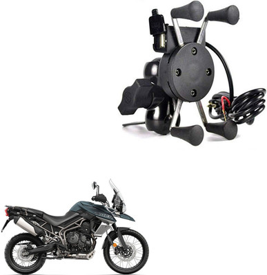 Rajcellpoint DESIGN X GRIP MOBILE HOLDER-069 Bike Mobile Holder(Black)