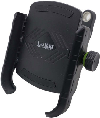 LIU HJG Mobile Holder With USB Port Bike Mobile Holder(Black)