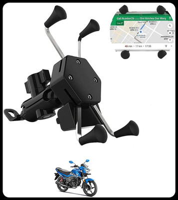 GAURIENTERPRIES Black Kekra Shape Mobile Holder For Bike-1 Bike Mobile Holder(Black)