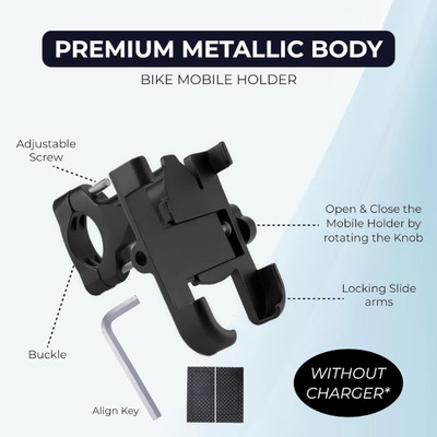 SAPI'S C1 Bike Mobile Holder 10001 Bike Mobile Holder(Black)