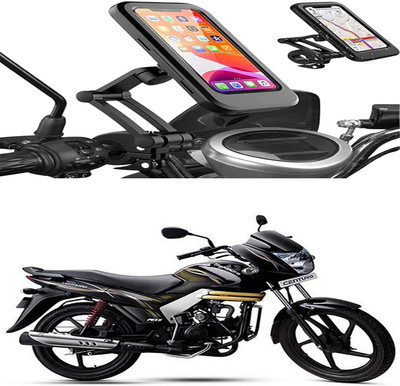 MS Wholesellar Handlebar Mobile Holder Waterproof Easy Installation Moun... Bike Mobile Holder(Black)