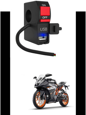 LOVMOTO Universal LED Fog Lights Switch with USB Charging 134 1 A Bike Mobile Charger